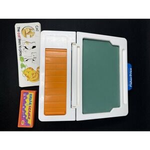 Vintage Fischer Price School Days Learning Center Alphabet Letters Case Cards
